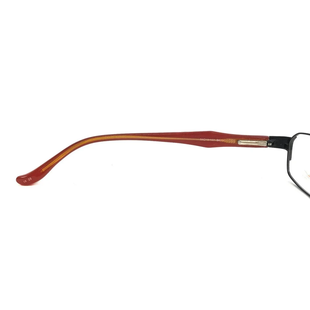 Thalia Eyeglasses Frames SELVA BK Black Red Cat Eye Studded Wire Rim 50-16-137